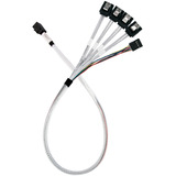 Cavo adattatore SST-CPS05-RE, mini-SAS SFF 8643 > 4x SATA