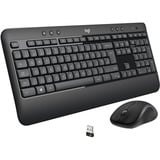 Advanced MK540 tastiera Mouse incluso USB QWERTY Olandese Nero, Bianco, Set desktop