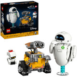 LEGO Disney | Pixar 43279 WALL-E e EVE, Kit di Modellismo per Adulti, Decorazioni per la Casa Fai da Te, Regalo da Collezione, Giochi di costruzione Kit di Modellismo per Adulti, Decorazioni per la Casa Fai da Te, Regalo da Collezione, Set da costruzione, 18 anno/i, Plastica, 811 pz, 889 g