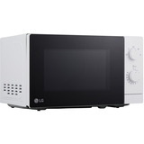 LG MS2082H, Forno a microonde bianco, Superficie piana, Solo microonde, 20 L, 700 W, Manopola, Bianco