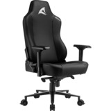 Sharkoon SKILLER SGS40 Seduta imbottita Schienale imbottito, Sedili di gioco Nero, Seduta imbottita, Schienale imbottito, Nero, Nero, Schiuma, Poliuretano, Schiuma, Poliuretano (PU)