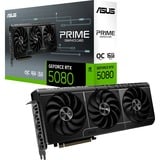 ASUS GeForce RTX 5080 PRIME OC, Scheda grafica GeForce RTX 5080, 16 GB, GDDR7, 256 bit, 7680 x 4320 Pixel, PCI Express 5.0