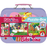 Bibi & Tina Scatola puzzle in valigetta metallica