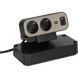 estilo Duplex ciabatta da tavolo 9 vie, 2x USB