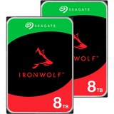 Seagate IronWolf NAS 2 x 8 TB Bundle, Hard-disk 