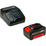 EINHELL 4512042 batteria e caricabatteria per utensili elettrici, set Nero/Rosso, Ioni di Litio, 18 V, Nero, Rosso, 200-260 V, 50/60 Hz, Ioni di Litio