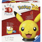 3D Puzzleball Pokémon Pikachu con orecchie