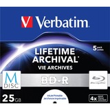 M-Disc 4x BD-R 25 GB 5 pz, Dischi Blu-ray