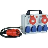 BKV 2/4 T IP44 6presa(e) AC Nero, Blu, Grigio, Rosso unità di distribuzione dell'energia (PDU), Ciabatta
