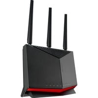 ASUS RT-BE86U router wireless 10 Gigabit Ethernet Dual-band (2.4 GHz/5 GHz) Nero Wi-Fi 7 (802.11be), Dual-band (2.4 GHz/5 GHz), Collegamento ethernet LAN, Nero, Router da tavolo