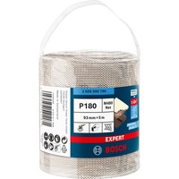 Bosch Expert Abrasivo a rete in rotolo M480, Foglio abrasivo Rotolo di carta vetrata, A grana fine, P180, Lavoro di finitura, Sverniciatura, Legno, Beige