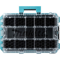 Makita Organizer profondo M, Cassetta portautensili blu/trasparente