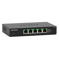 Netgear MS305 Non gestito 2.5G Ethernet (100/1000/2500) Nero, Interruttore Non gestito, 2.5G Ethernet (100/1000/2500), Full duplex, Montabile a parete