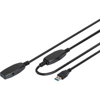 Digitus Cavo di prolunga USB 3.2 Gen 1 attivo, 20 metri Nero