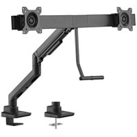 goobay Supporto doppio per monitor Office, Base per monitor Nero