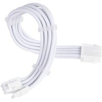 SilverStone Cavo di prolunga alimentatore SST-PP07E-PCI8W-V2, PCIe 8 pin (6+2) bianco