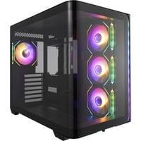 FSP M580-BA computer case Midi Tower Nero, Chassis Tower Nero, Midi Tower, PC, Nero, ATX, micro ATX, Mini-ITX, Vetro, SPCC, Gaming