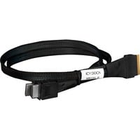 Icy Dock Cavo SlimSAS x8 SFF-8654 > 2x OCuLink x4 SFF-8611 Nero