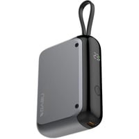 Nevox POWERBANK 10000mAh, cavo USB-C integrato grigio