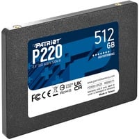 Patriot P220 512 GB, Disco a stato solido Nero
