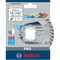 Bosch PRO Disco da taglio diamantato X-LOCK MultiMateriale, Ø 125 mm, Lama 