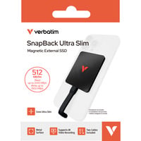 Verbatim SnapBack Ultra Slim SSD 512 GB, Disco a stato solido Nero