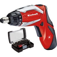 EINHELL TE-SD 3,6 Li Kit 200 Giri/min Rosso, Cacciavite rosso/Nero, 6 Li Kit, Rosso, 200 Giri/min, 3,5 Nm, Batteria, 3,6 V, Ioni di Litio