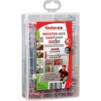 fischer Scatola Meister DUOPOWER / DUOTEC, Tassello grigio chiaro/Rosso