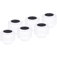 Alphacool Eiszapfen PRO 13mm HardTube Raccordo avvitabile G1/4 - Bianco, Connessione bianco/Nero