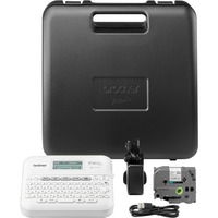 Brother PT-D410VP stampante per etichette (CD) ZINK (Zero-Ink) 180 x 180 DPI Cablato TZe QWERTY, Stampa etichette bianco, QWERTY, TZe, ZINK (Zero-Ink), 180 x 180 DPI, Cablato, Bianco