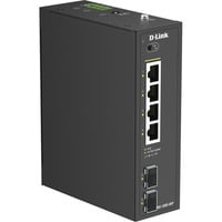 D-Link DIS-100G-06P switch di rete Non gestito L2 Gigabit Ethernet (10/100/1000) Supporto Power over Ethernet (PoE) DIN rail Nero, Interruttore Non gestito, L2, Gigabit Ethernet (10/100/1000), Supporto Power over Ethernet (PoE), DIN rail
