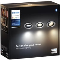 Philips Hue White Ambiance Milliskin spot da incasso confezione da 3, Luce LED argento