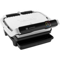 Tefal OptiGrill Elite GC750D Griglia di contatto, Come contattare con grill accaio/Nero, Nero, Acciaio inox, Quadrato, Touch, 300 x 200 mm, Termoplastica, 2000 W