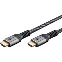 goobay Cavo HDMI Plus Ultra ad alta velocità, 8K @ 60Hz grigio