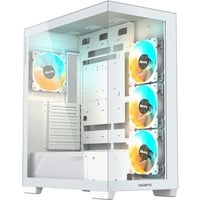 GIGABYTE C500 PANORAMIC STEALTH Midi Tower Bianco, Chassis Tower bianco, Midi Tower, PC, Bianco, ATX, Mini-ATX, Mini-ITX, Vetro, Plastica, Acciaio, Gaming