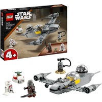 LEGO Star Wars 75410 N-1 Starfighter di Mando e Grogu con 3 Personaggi, Astronave Giocattolo da Costruire per Bambini 4+, Giochi di costruzione Astronave Giocattolo da Costruire per Bambini 4+, Set da costruzione, 4 anno/i, Plastica, 92 pz, 245 g