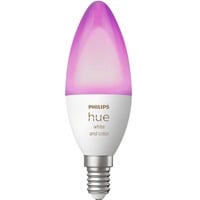 Philips Hue Candela - lampadina connessa E14, Lampada a LED Philips Hue White and Color ambiance Candela - lampadina connessa E14, Lampadina intelligente, Bluetooth/Zigbee, Bianco, LED, E14, B39