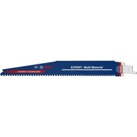Bosch 2 608 900 393 lama per sega a gattuccio, sega a traforo e sega universale Lama per sega universale Carburo 10 pz Lama per sega universale, Ghisa, Legno per costruzione con chiodi, Plastica, Legno con chiodi, Carburo, Blu, 17,5 cm, 4 mm