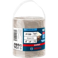 Bosch Expert Abrasivo a rete in rotolo M480, Foglio abrasivo Rotolo di carta vetrata, A grana fine, P150, Lavoro di finitura, Sverniciatura, Legno, Beige