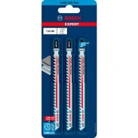 Bosch Expert T 341 HM Lama per seghetto alternativo Carburo 3 pz, Lama per sega Lama per seghetto alternativo, Calcestruzzo cellulare, Pannello in fibra, Carburo, Acciaio inox, 4,3 mm, 8 cm