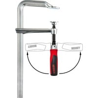 BESSEY Original Ganzstahl-Schraubzwinge GZ60-12KG, Morsetto argento/Rosso
