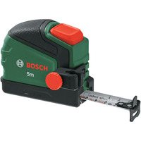 Bosch Metro a nastro 5m / 16 ft + clip per matita, Misura di nastro verde/Nero