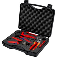 KNIPEX Valigetta per utensili fotovoltaici, per connettori solari MC4, Set di strumenti Nero