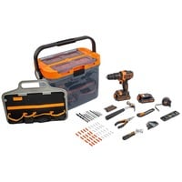 BLACK+DECKER Trapano avvitatore a percussione a batteria BCKSB04, 18 volt, Cordless arancione /Nero