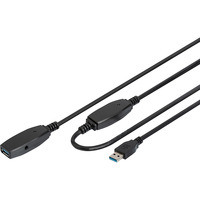 Digitus Cavo di prolunga USB 3.2 Gen 1 attivo, 15 metri Nero