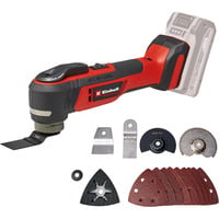 EINHELL Utensile multifunzione professionale a batteria TP-MG 18 Li BL-Solo, 18 Volt, Strumento multi funzione rosso/Nero