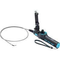 Hazet Set di videoendoscopi HD con sonda orientabile a 360° Ø 3,9 mm, 4 pezzi, Macchina fotografica di ispezione Nero/Blu