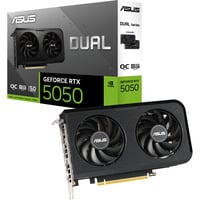 ASUS Dual -RTX5050-O8G NVIDIA GeForce RTX 5050 8 GB GDDR6, Scheda grafica GeForce RTX 5050, 8 GB, GDDR6, 128 bit, 7680 x 4320 Pixel, PCI Express 5.0