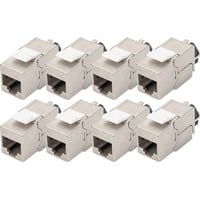 Digitus Modulo Keystone Cat.6a, schermato, Modulo di Keystone argento