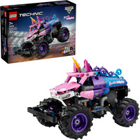 LEGO Technic Monster Jam Sparkle Smash con motore a retrocarica, Giochi di costruzione 